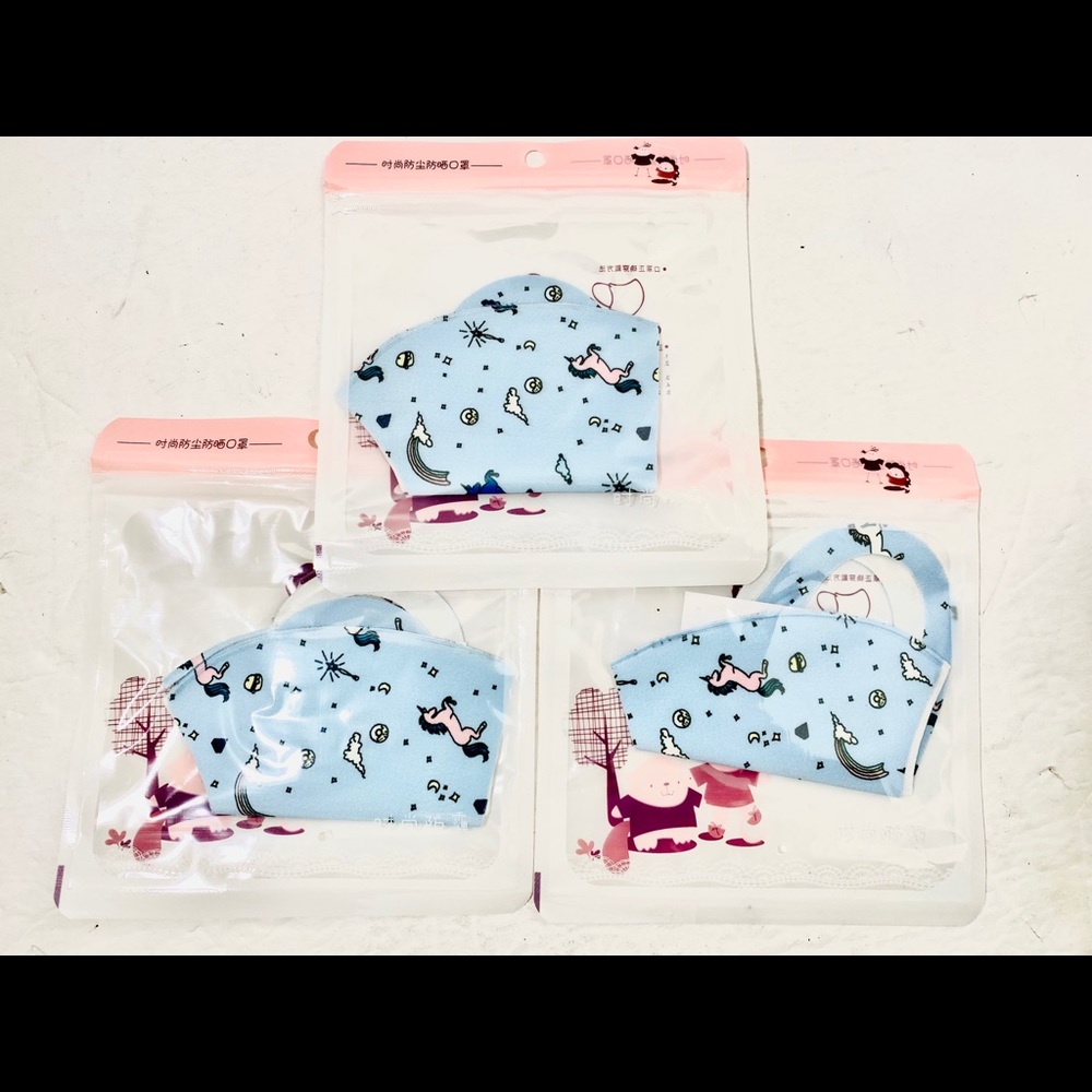 3 piece Kids Toddler Washable, ReusableFace covers